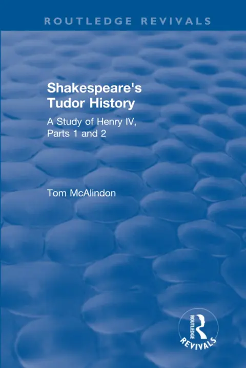 Cover of Shakespeare's Tudor History