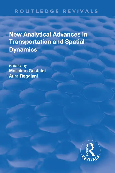 Cover of New Analytical Advances in Transportation and Spatial Dynamics