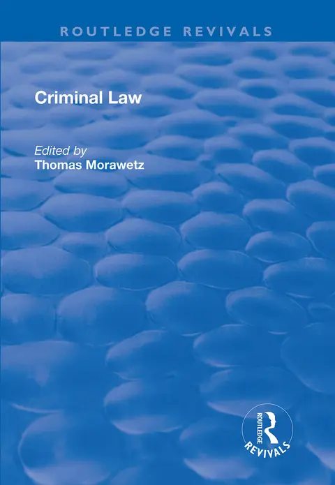 Cover of Criminal Law