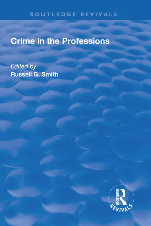 Cover of Crime in the Professions