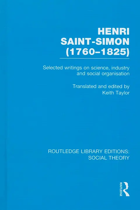 Cover of Henri Saint-simon, 1760-1825
