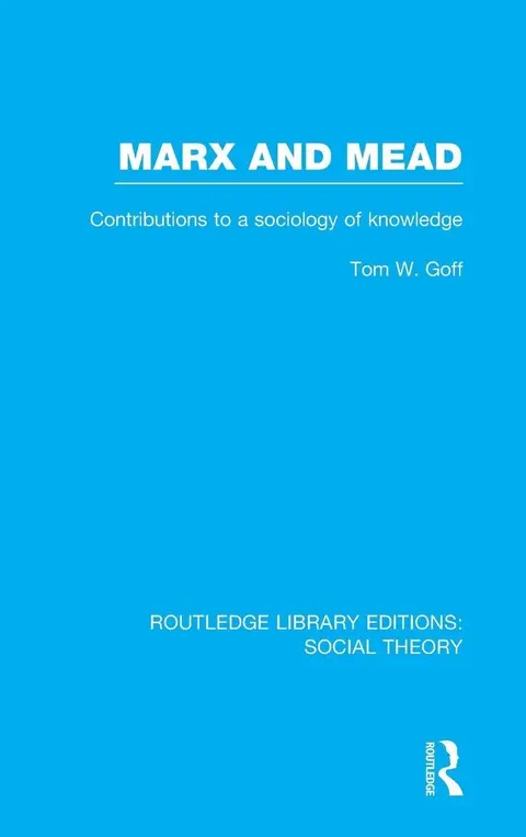 Cover of Marx and Mead