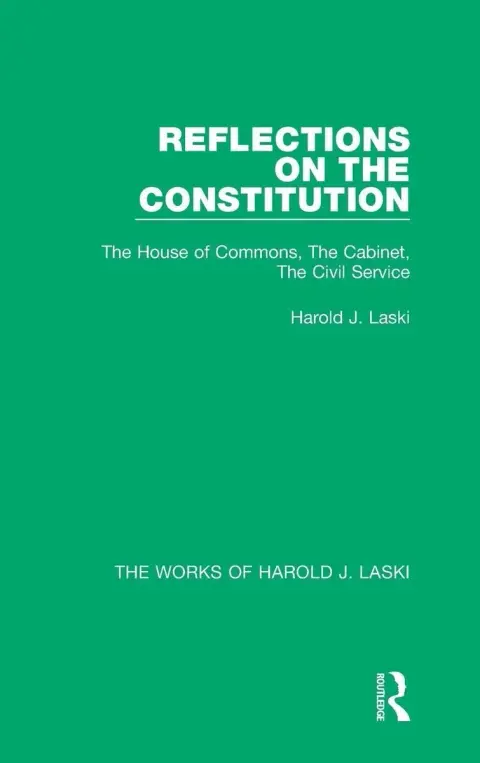 Cover of Reflections on the Constitution