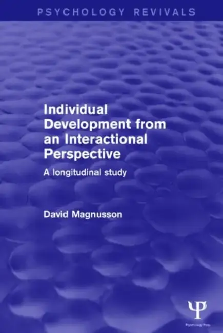 Cover of Individual Development from an Interactional Perspective
