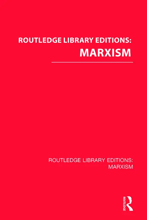 Cover of Routledge Library Editions