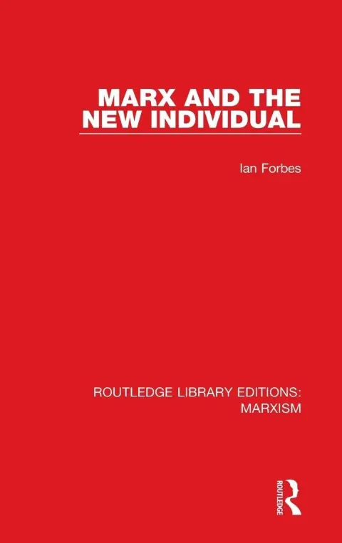 Cover of Marx and the New Individual