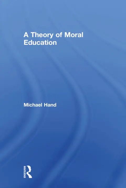 Cover of A Theory of Moral Education