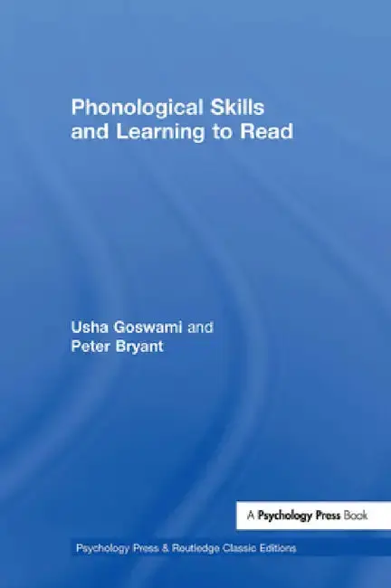 Cover of Phonological Skills and Learning to Read