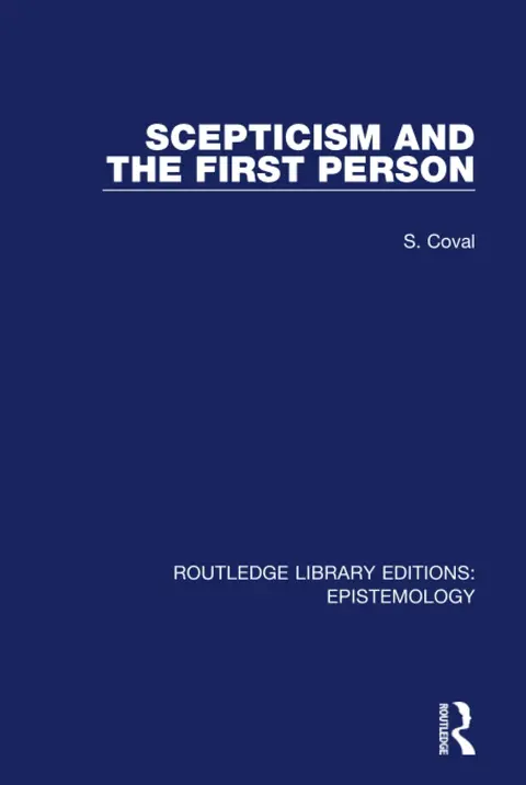 Cover of Scepticism and the First Person