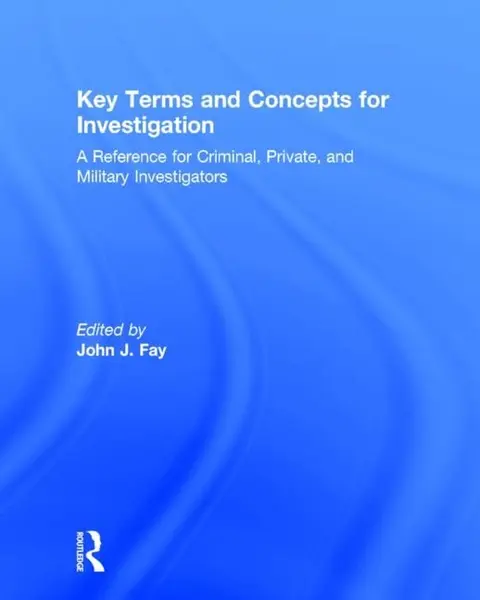 Cover of Key Terms and Concepts for Investigation