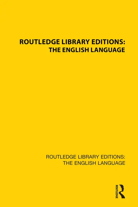 Cover of Routledge Library Editions