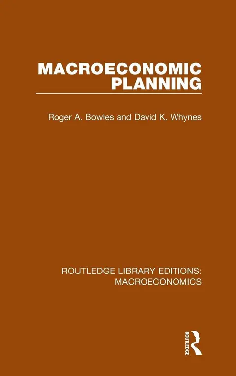 Cover of Macroeconomic Planning