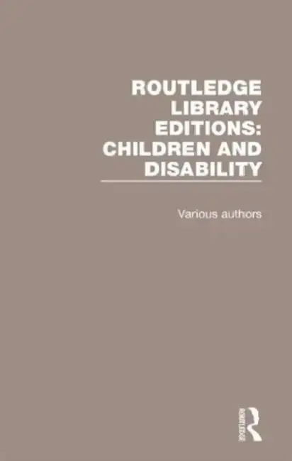 Cover of Children and Disability