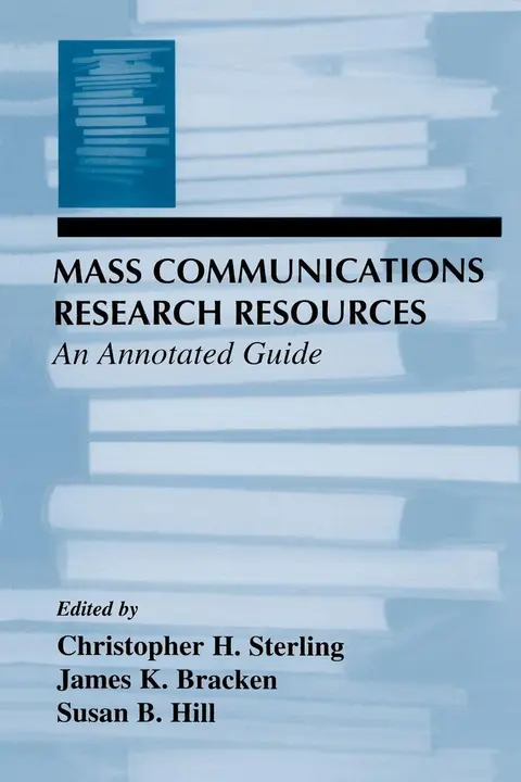 Cover of Mass Communications Research Resources