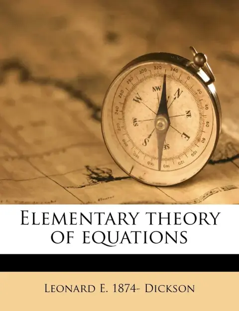 Cover of Elementary Theory of Equations