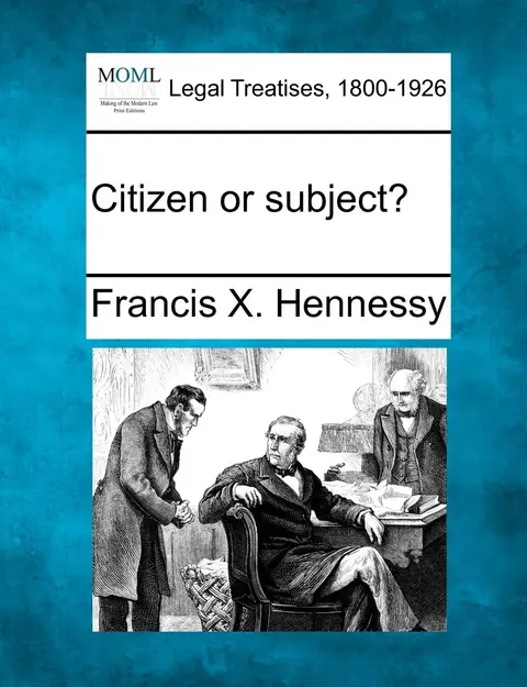 Cover of Citizen or Subject?