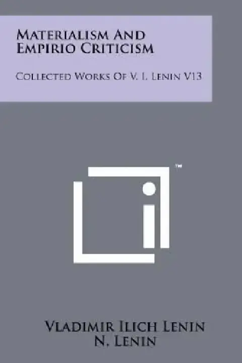 Cover of Materialism And Empirio Criticism