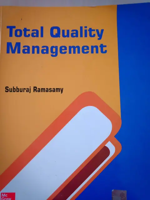 Cover of Total Quality Management