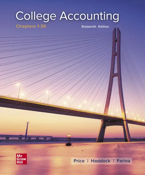 Cover of College Accounting Chapters 1-30