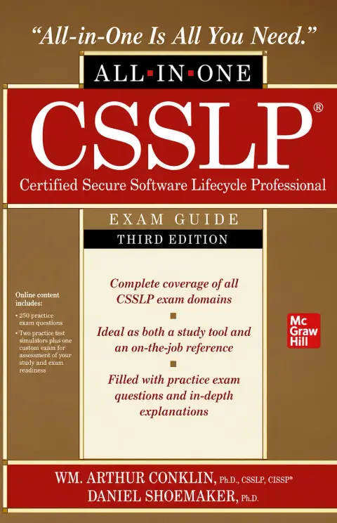 Cover of CSSLP Certified Secure Software Lifecycle Professional All-in-One Exam Guide, Third Edition