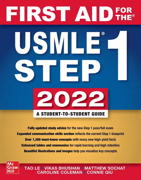 Cover of First Aid for the USMLE Step 1 2022, 32e
