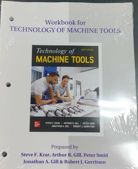 Cover of Student Workbook for Technology of Machine Tools