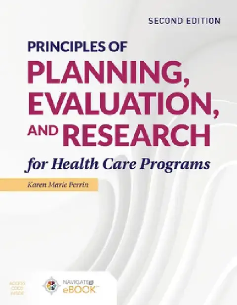 Cover of Principles of Planning, Evaluation, and Research for Health Care Programs