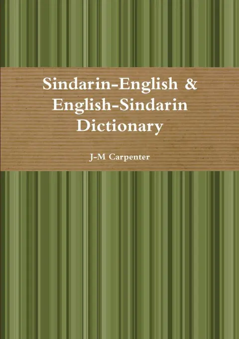 Cover of Sindarin Dictionary