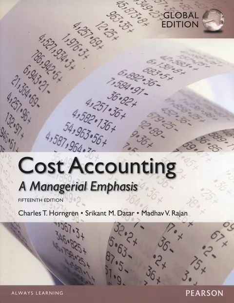 Cover of Cost Accounting, Global Edition