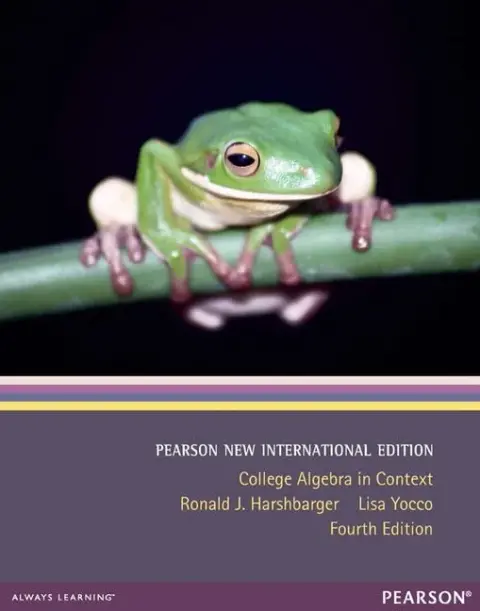 Cover of College Algebra in Context