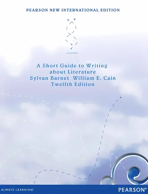 Cover of Short Guide to Writing about Literature, A