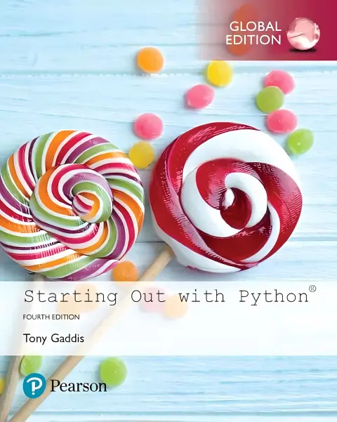 Cover of Starting out with Python Fourth edition