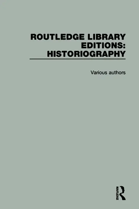 Cover of Routledge Library Editions