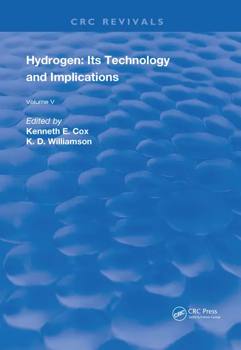 Cover of Hydrogen - Its Technology and Implication