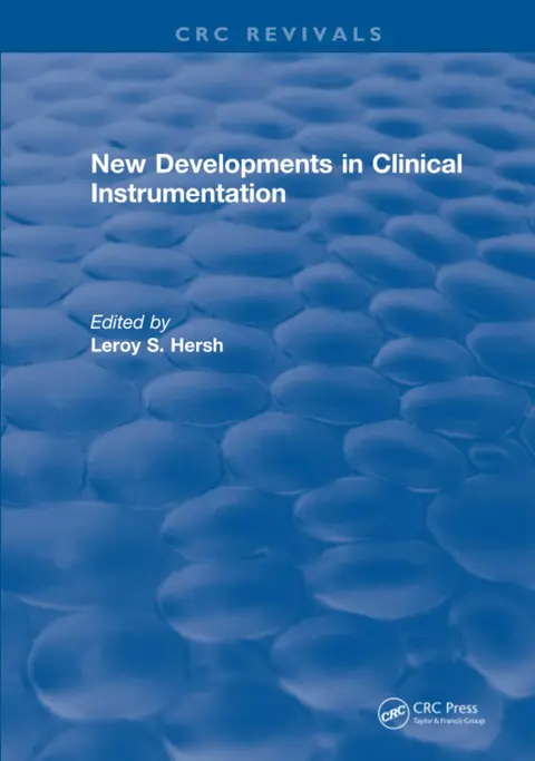 Cover of New Developments in Clinical Instrumentation