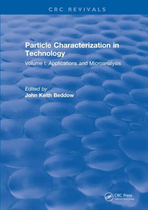 Cover of Particle Characterization in Technology