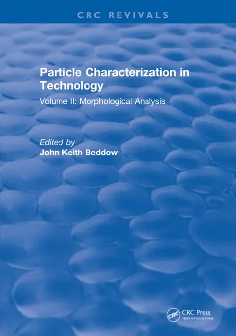 Cover of Particle Characterization in Technology