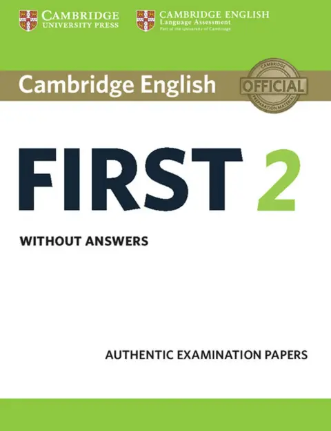 Cover of Cambridge English First 2 Student's Book without answers