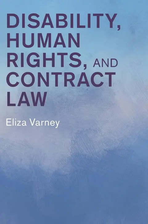 Cover of Disability, Human Rights, and Contract Law