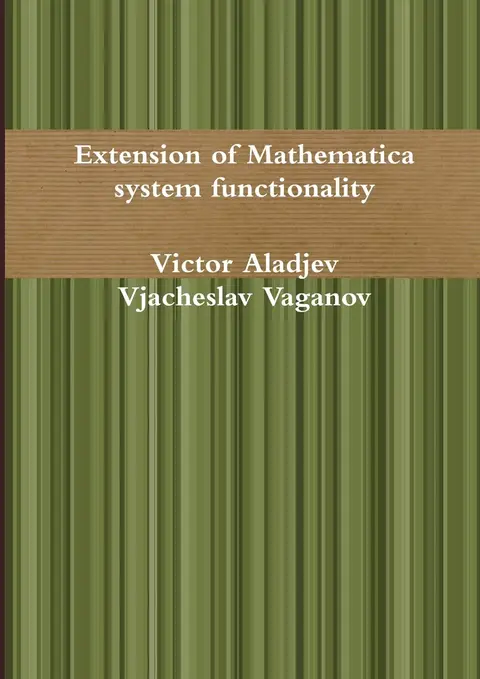 Cover of Extension of Mathematica system functionality