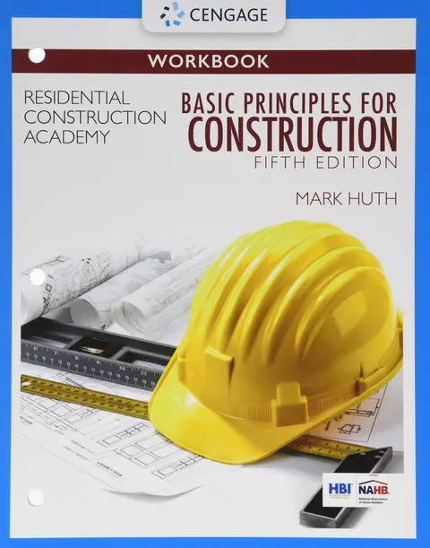 Cover of Student Workbook for Huth's Residential Construction Academy