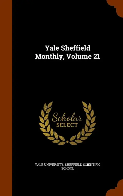 Cover of Yale Sheffield Monthly, Volume 21