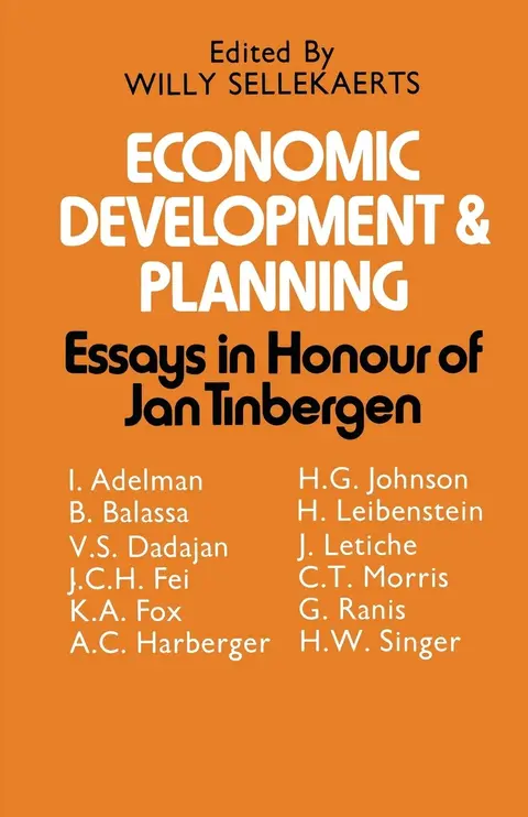 Cover of Economic Development and Planning