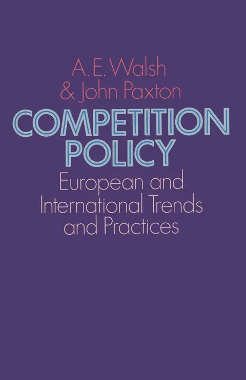 Cover of Competition Policy