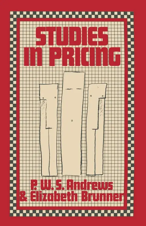 Cover of Studies in Pricing