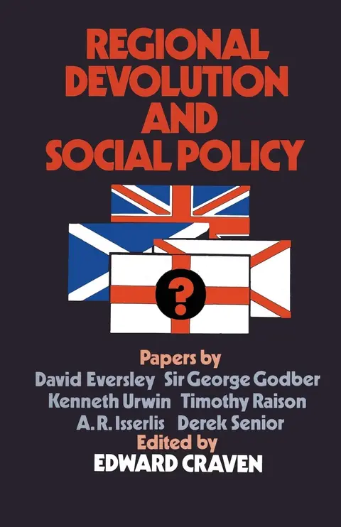 Cover of Regional Devolution and Social Policy