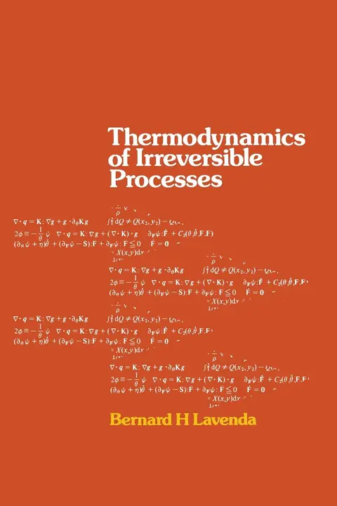 Cover of Thermodynamics of Irreversible Processes