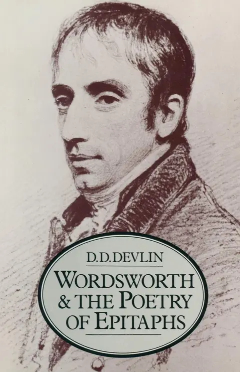 Cover of Wordsworth and the Poetry of Epitaphs