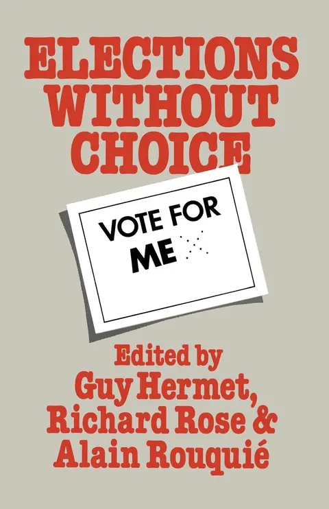 Cover of Elections Without Choice