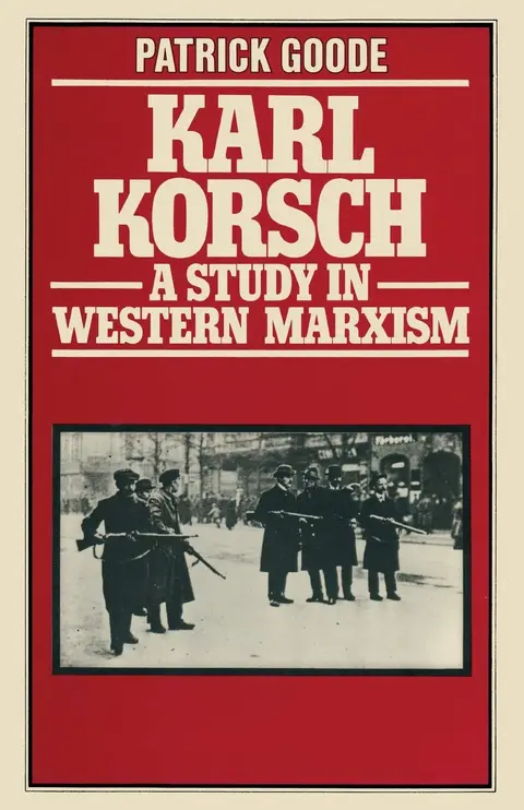 Cover of Karl Korsch